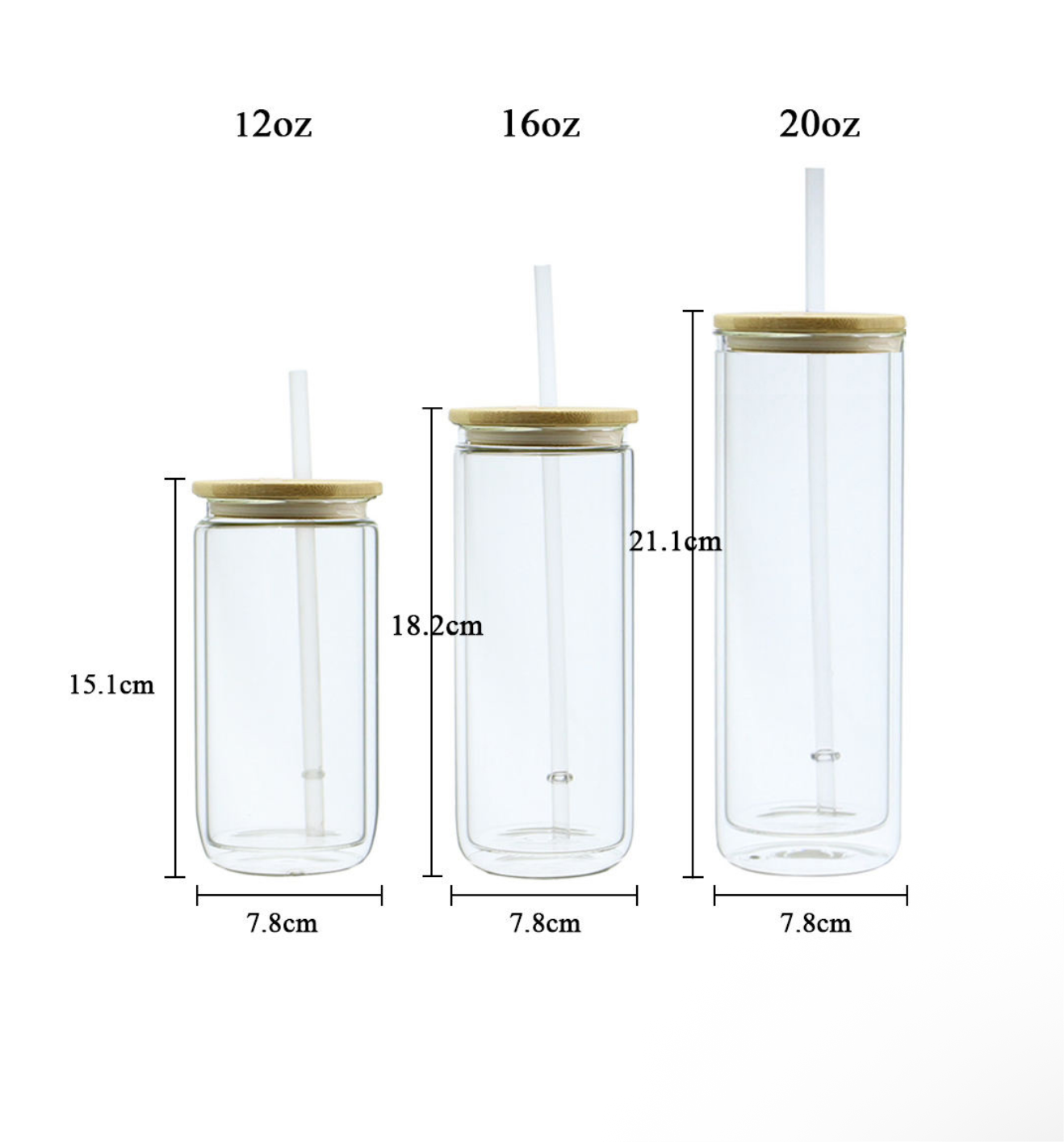 12/16/20 oz Glass Snow Globe (no handle)