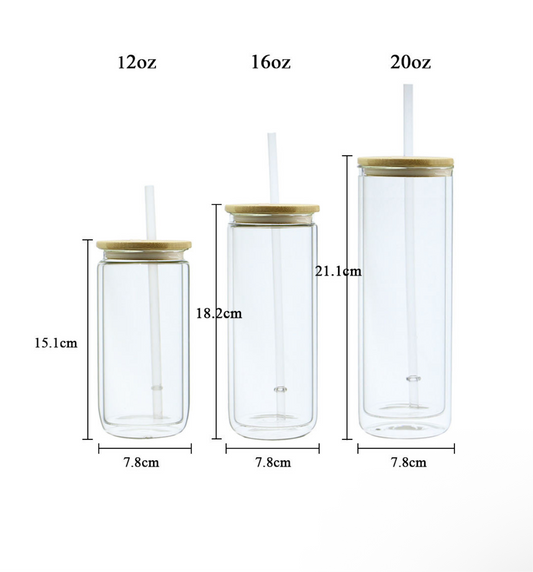 12/16/20 oz Glass Snow Globe (no handle)