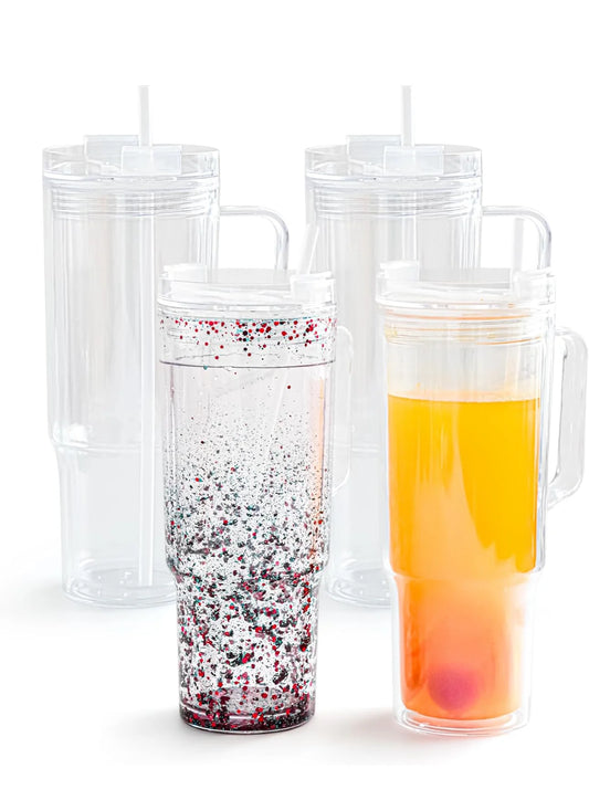 40oz Acrylic Snow globe Tumbler